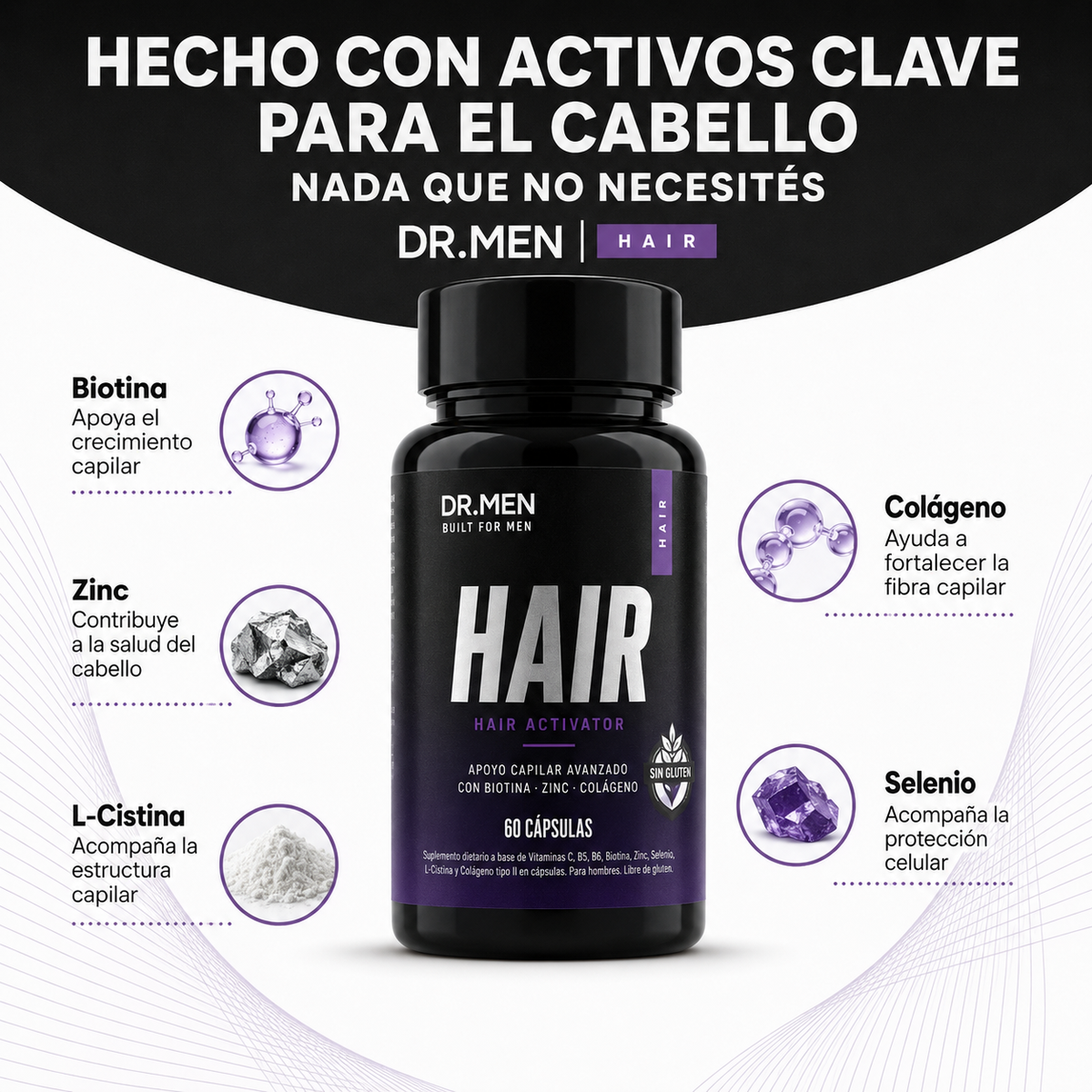 Hair Complex™ Suplemento Anticaída y Crecimiento