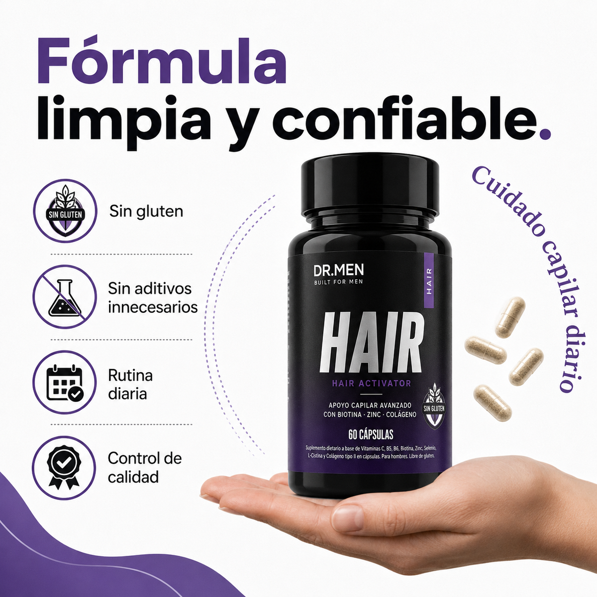 Hair Complex™ Suplemento Anticaída y Crecimiento