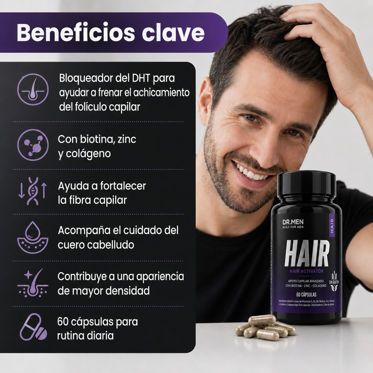 Hair Complex™ Suplemento Anticaída y Crecimiento