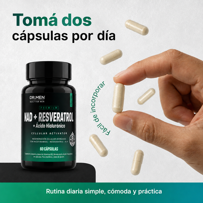 NAD+ + Resveratrol | Energía y regeneración celular