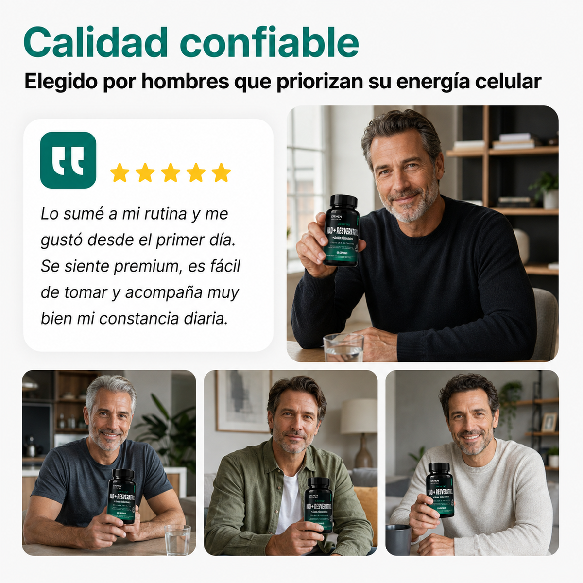NAD+ + Resveratrol | Energía y regeneración celular