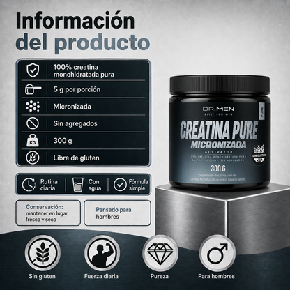 Creatina Pure Micronizada para Hombres