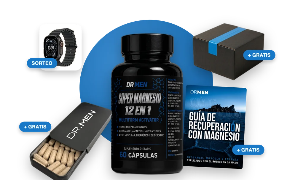 Super Magnesio con los regalos del pack